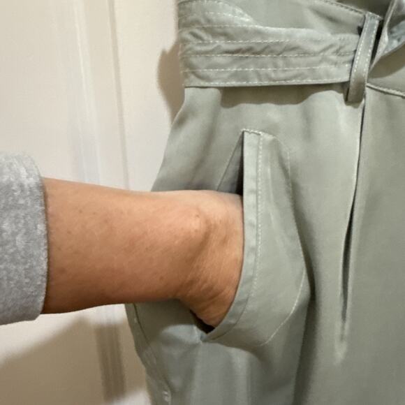 Anthropologie Greylin Jogger Pants Mint Green Pastel Paper Bag Size Medium New - Picture 3 of 13